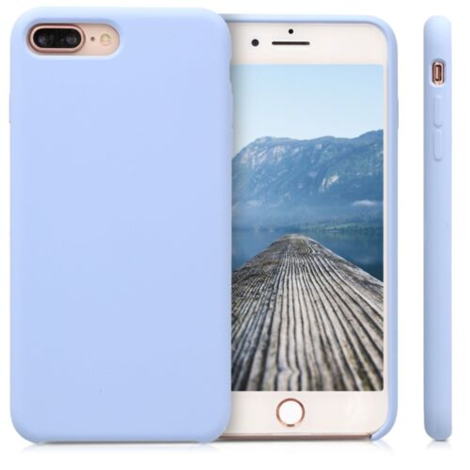 Husa pentru Apple iPhone 8 Plus/iPhone 7 Plus, Silicon, Albastru, 40842.58 fotografia produsului View 2 L