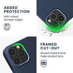 Husa Kwmobile pentru Apple iPhone 12/iPhone 12 Pro, Silicon, Albastru, 58391.17 fotografia produsului View 3 S