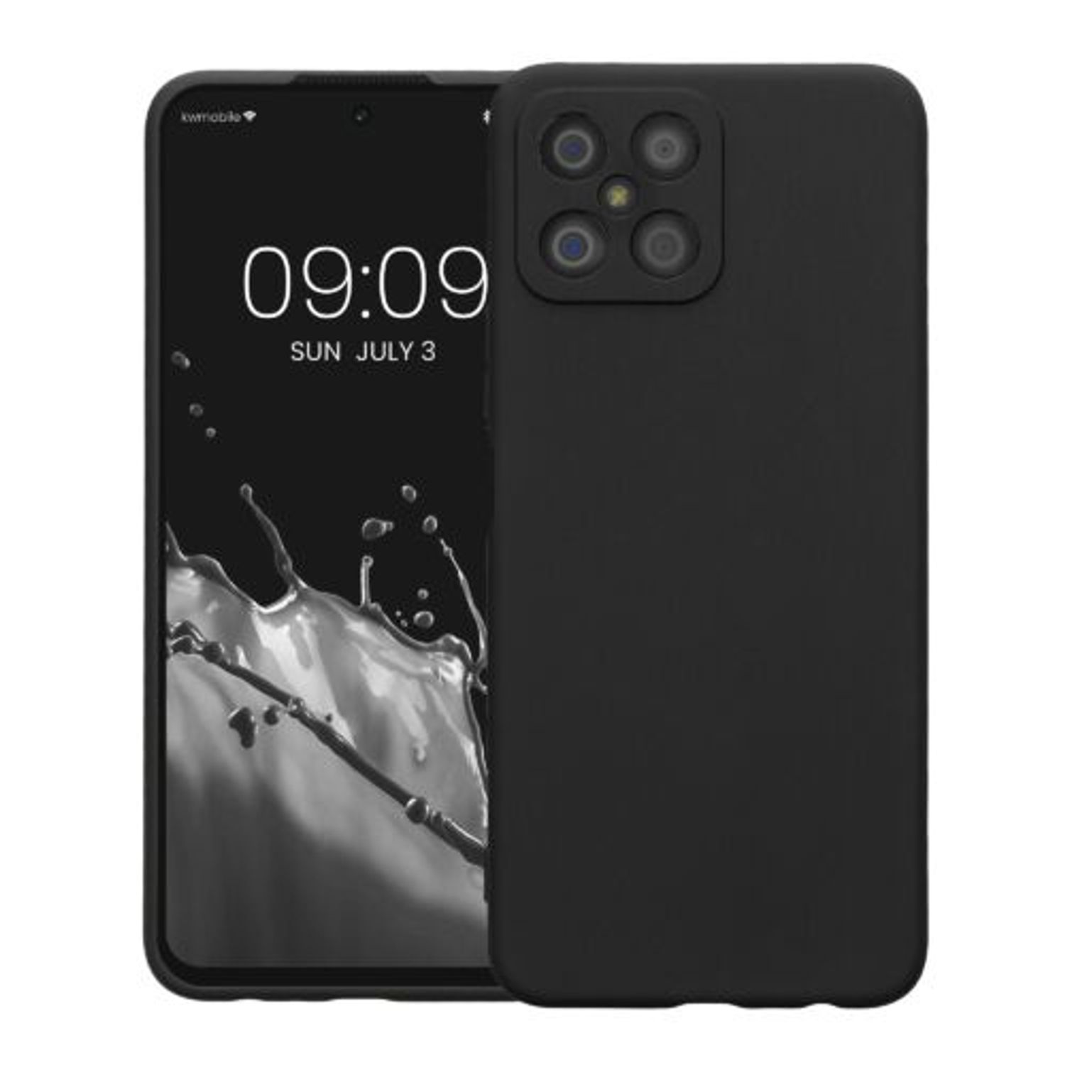 Husa Kwmobile pentru Honor X8, Silicon, Negru, 58396.47 fotografia produsului