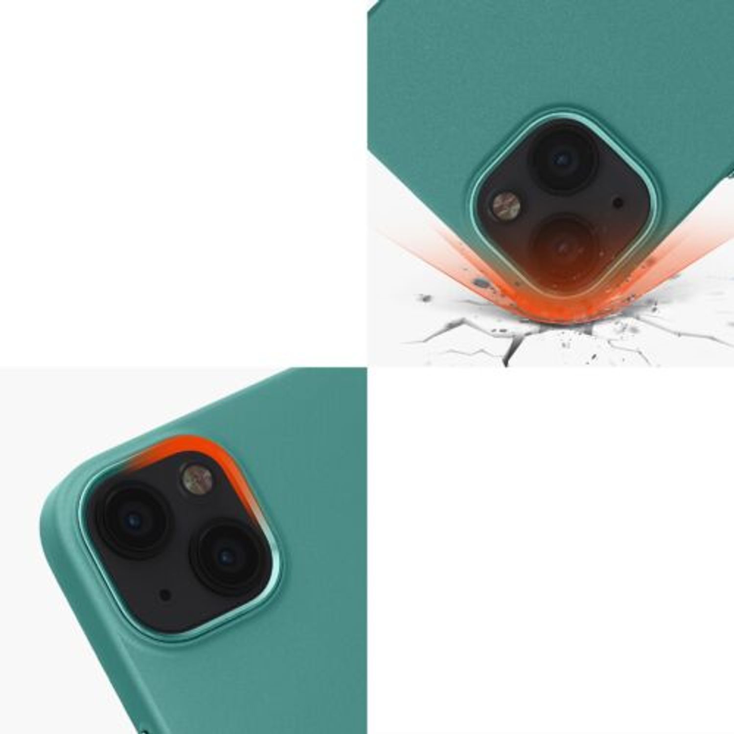 Husa Kwmobile pentru Apple iPhone 13, Silicon, Verde, 58247.142 fotografia produsului View 9 L
