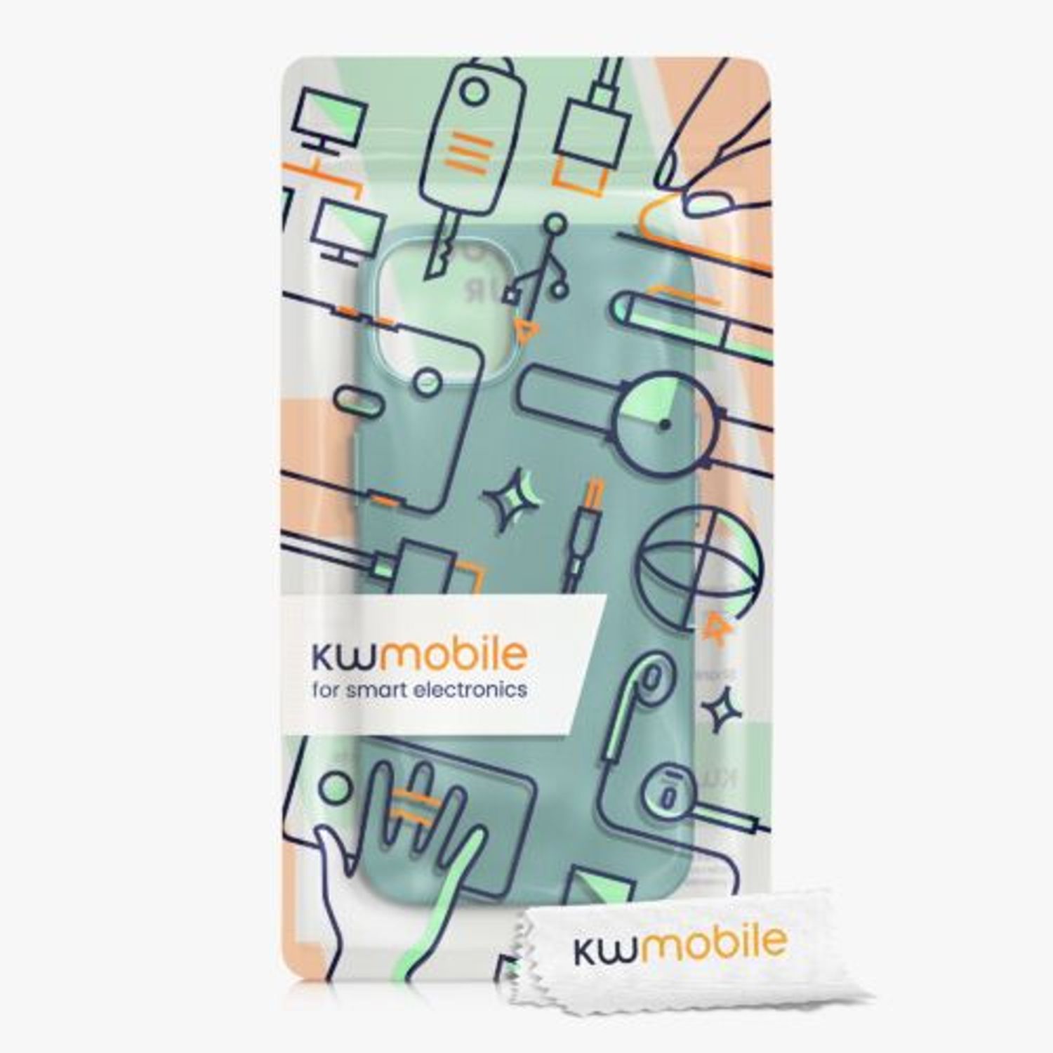 Husa Kwmobile pentru Apple iPhone 13, Silicon, Verde, 58247.142 fotografia produsului View 8 L