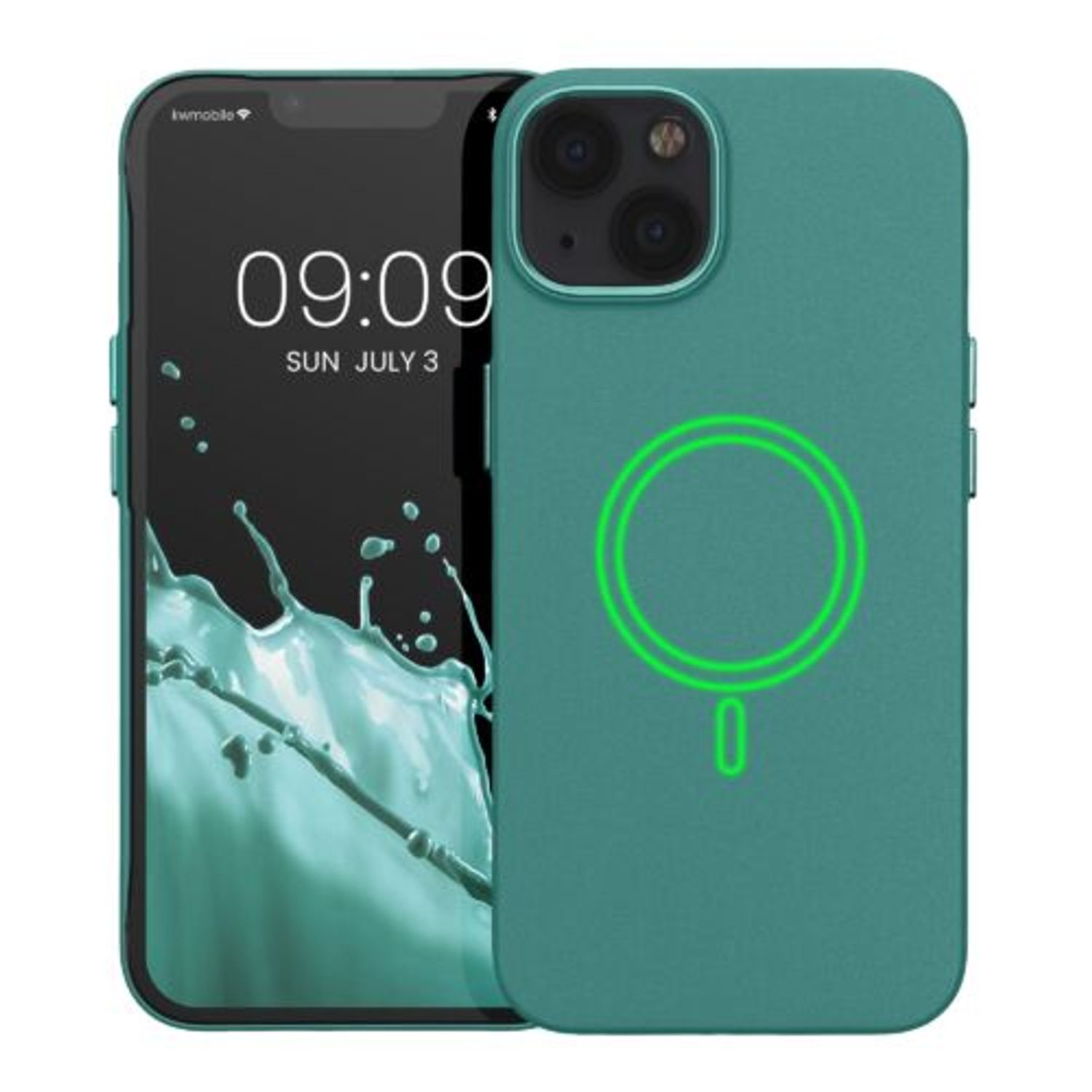Husa Kwmobile pentru Apple iPhone 13, Silicon, Verde, 58247.142 fotografia produsului