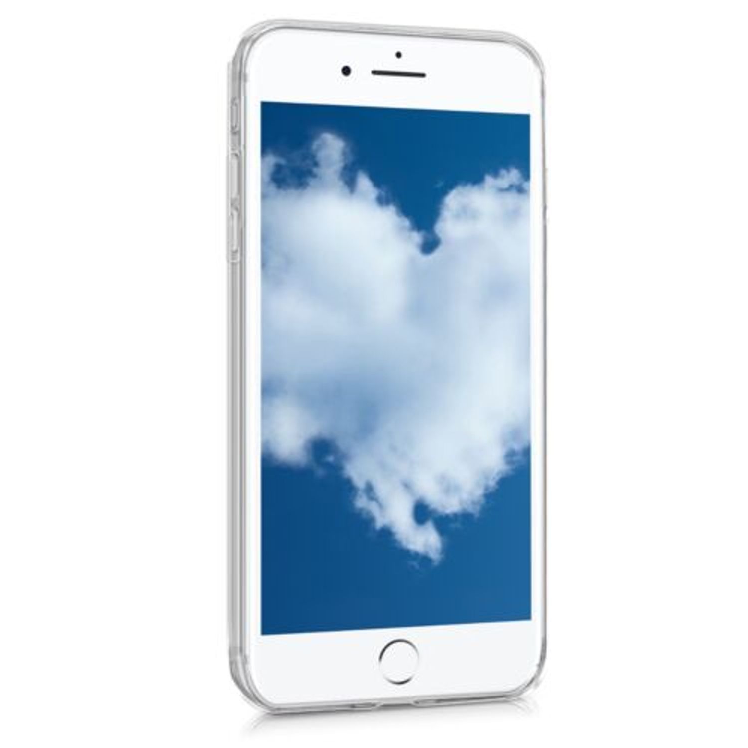 Husa pentru Apple iPhone 8 Plus/iPhone 7 Plus, Silicon, Alb, 45352.01 fotografia produsului View 3 L