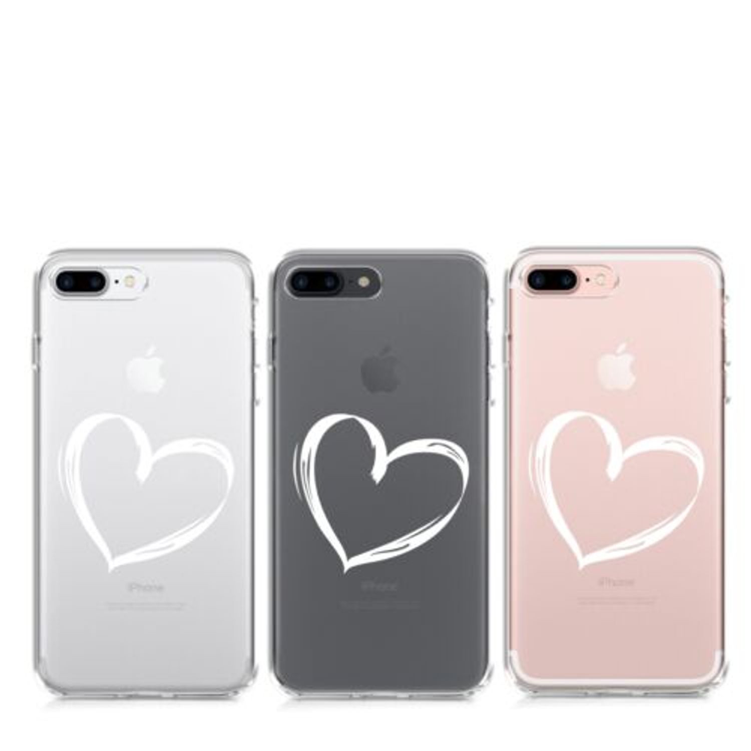 Husa pentru Apple iPhone 8 Plus/iPhone 7 Plus, Silicon, Alb, 45352.01 fotografia produsului View 9 L