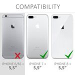 Husa pentru Apple iPhone 8 Plus/iPhone 7 Plus, Silicon, Alb, 45352.01 fotografia produsului View 6 S
