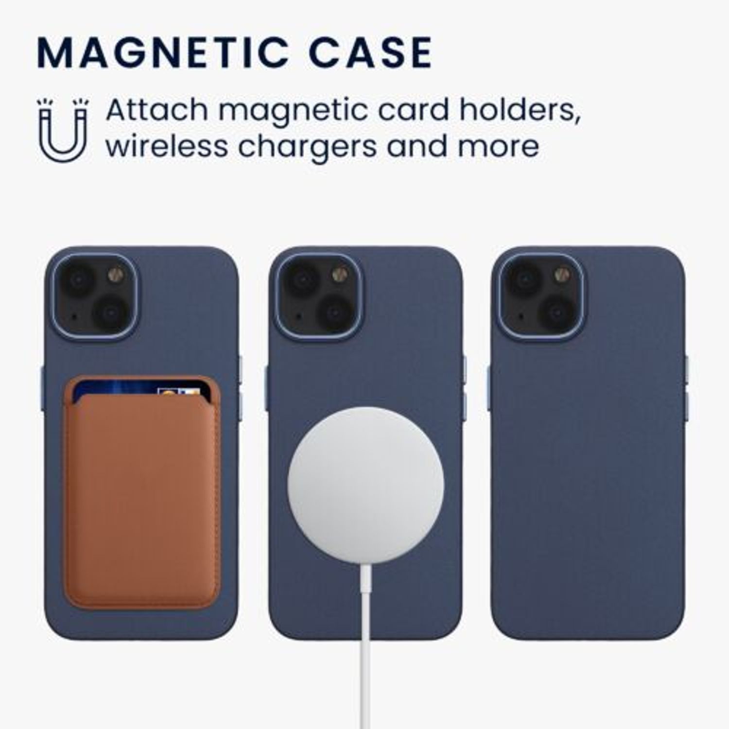 Husa Kwmobile pentru Apple iPhone 13, Silicon, Albastru, 58247.17 fotografia produsului View 4 L