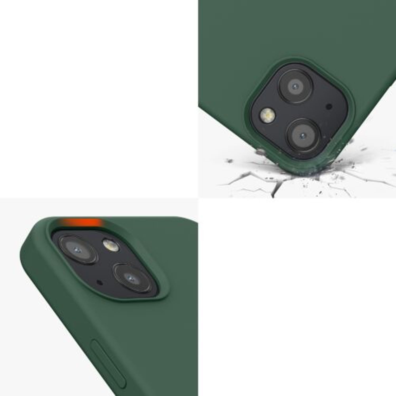 Husa Kwmobile pentru Apple iPhone 13, Silicon, Verde, 55878.169 fotografia produsului View 8 L