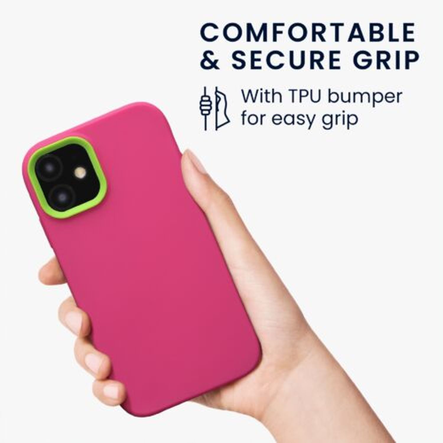 Husa Kwmobile pentru Apple iPhone 11, Silicon, Roz, 58386.77 fotografia produsului View 4 L