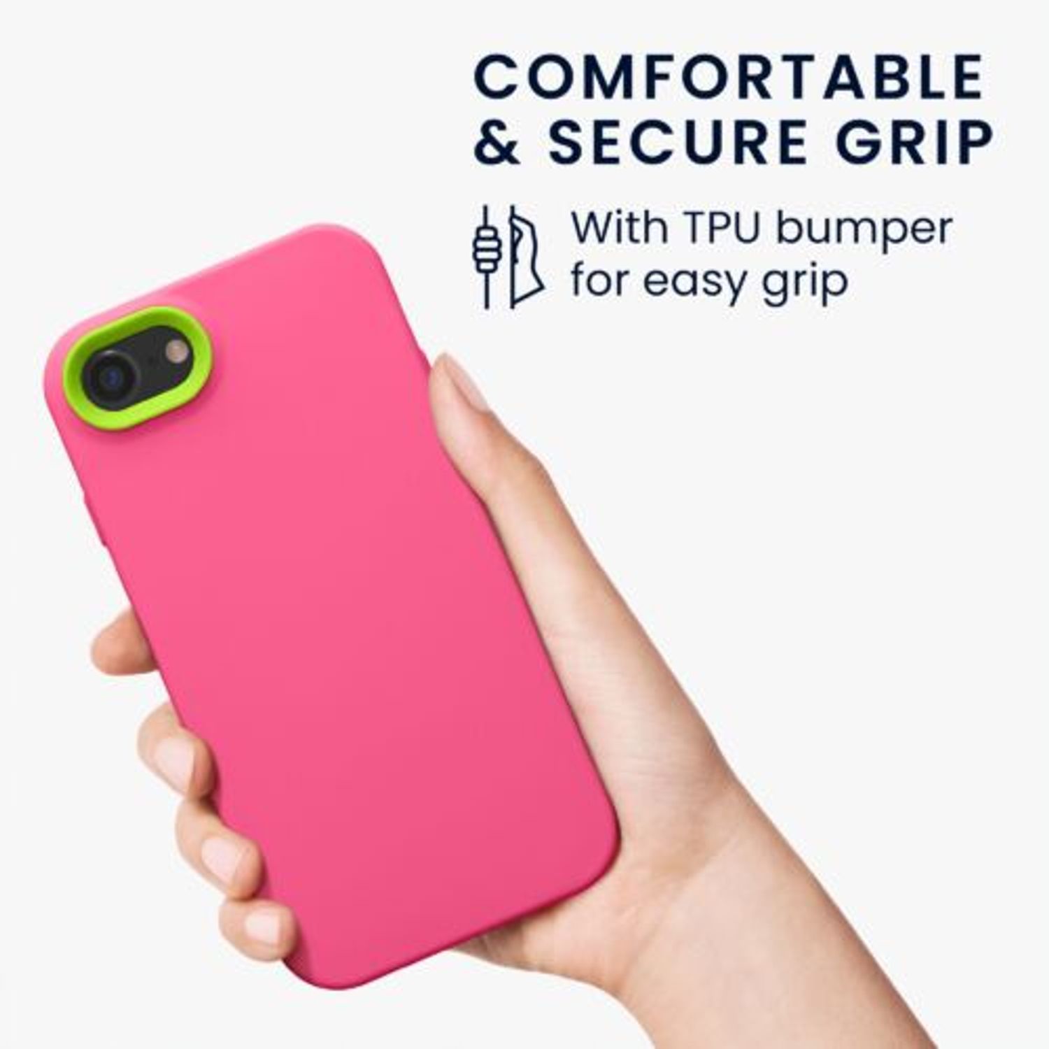 Husa Kwmobile pentru Apple iPhone 8/iPhone 7/iPhone SE 2, Silicon, Roz, 58385.77 fotografia produsului View 4 L