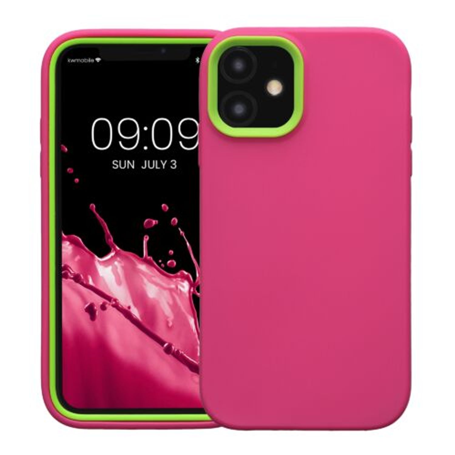 Husa Kwmobile pentru Apple iPhone 11, Silicon, Roz, 58386.77 fotografia produsului