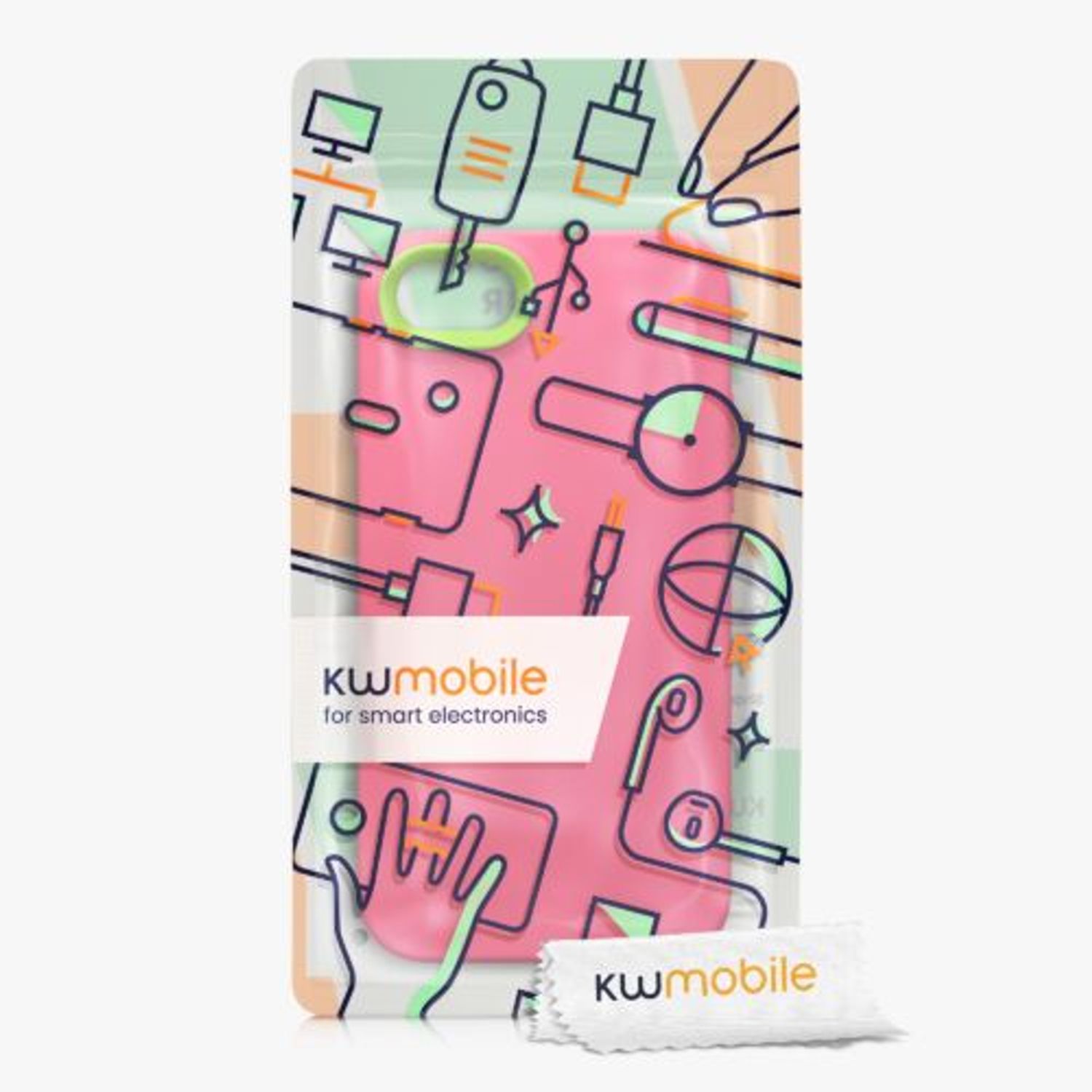 Husa Kwmobile pentru Apple iPhone 8/iPhone 7/iPhone SE 2, Silicon, Roz, 58385.77 fotografia produsului View 8 L