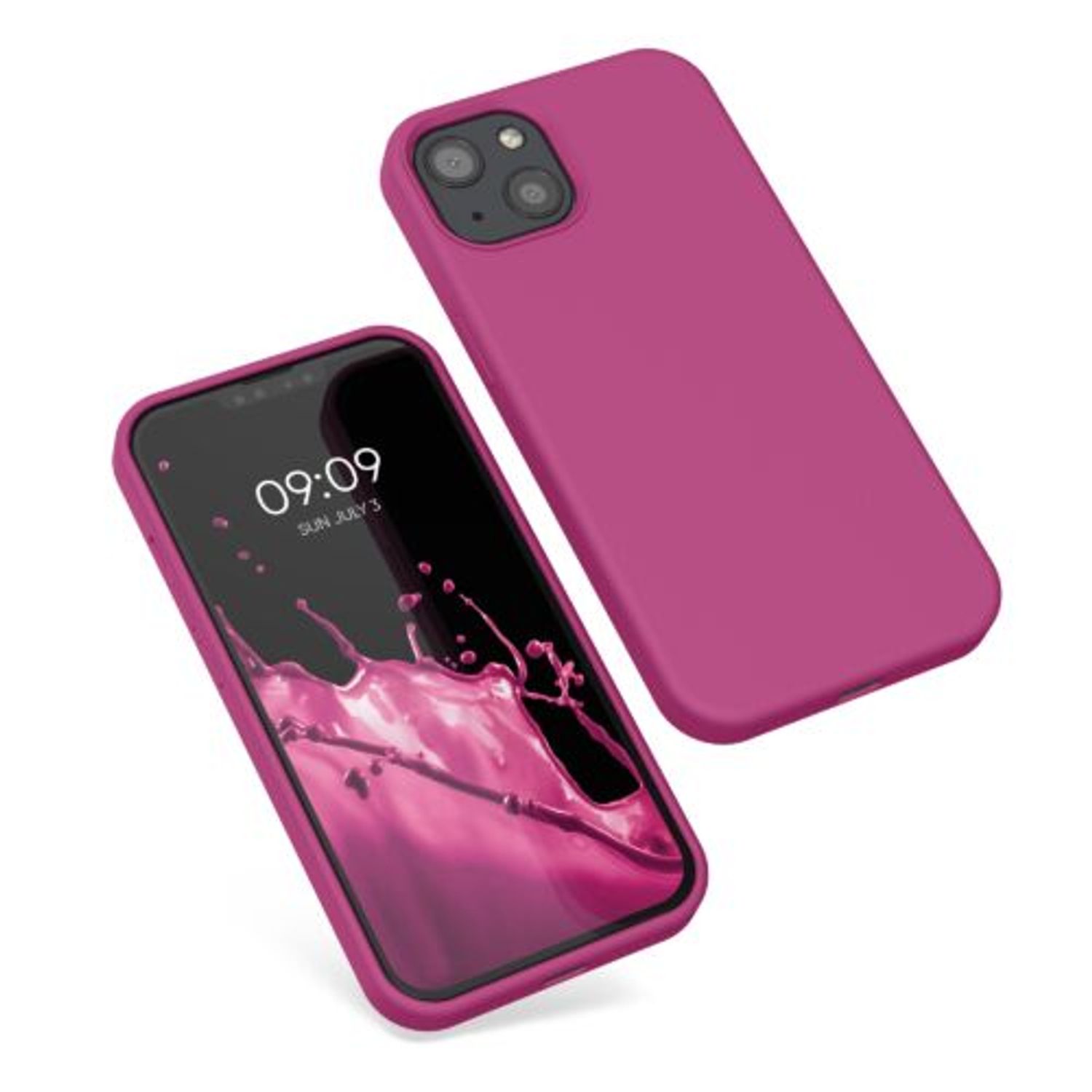 Husa Kwmobile pentru Apple iPhone 13, Silicon, Roz, 55878.213 fotografia produsului