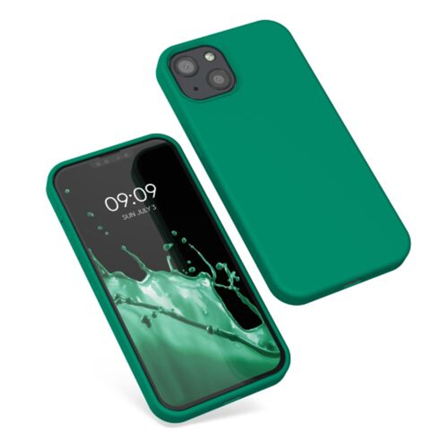 Husa Kwmobile pentru Apple iPhone 13, Silicon, Verde, 55878.142 fotografia produsului