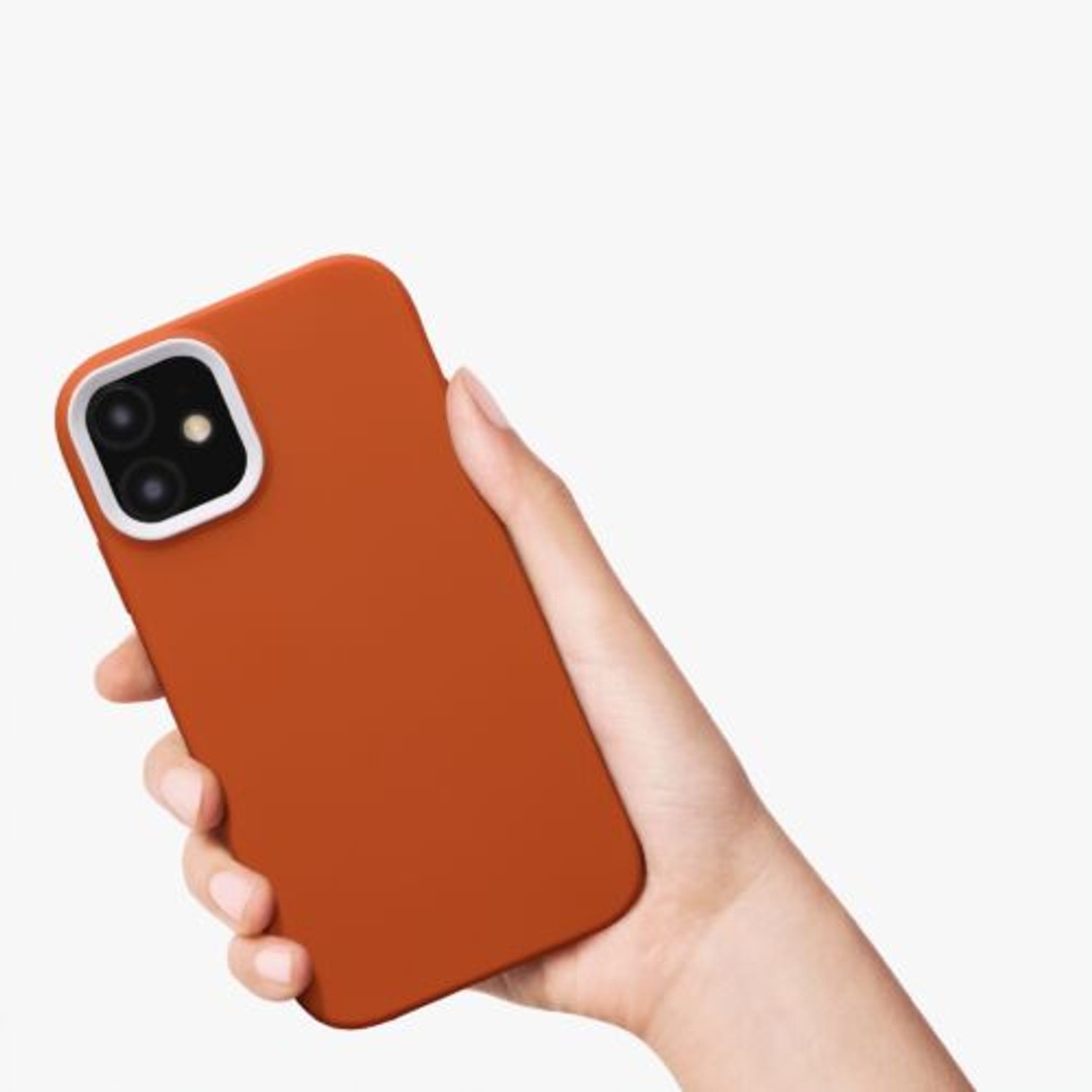 Husa Kwmobile pentru Apple iPhone 11, Silicon, Portocaliu, 58386.29 fotografia produsului View 8 L