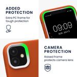 Husa Kwmobile pentru Apple iPhone 11, Silicon, Portocaliu, 58386.29 fotografia produsului View 2 S