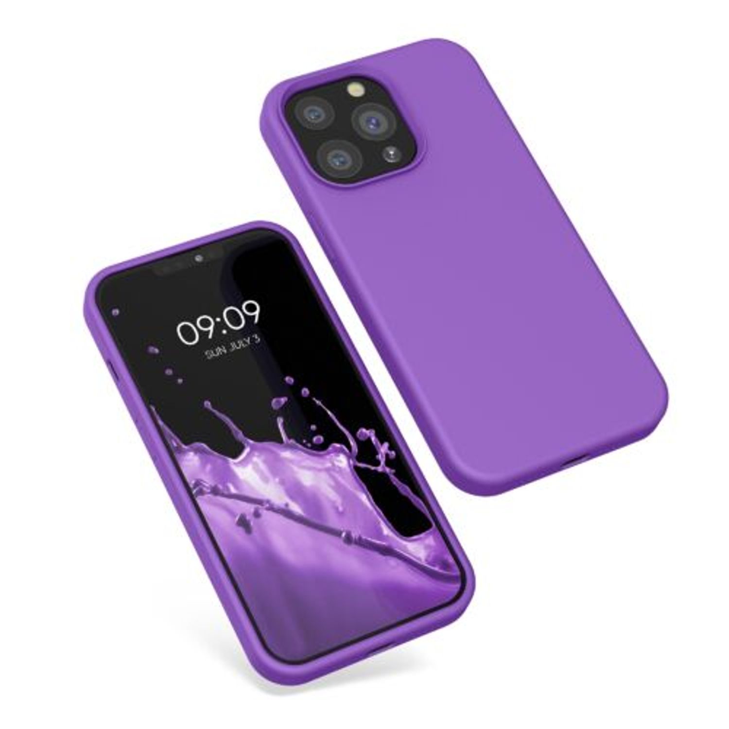 Husa Kwmobile pentru Apple iPhone 13 Pro, Silicon, Mov, 55880.221 fotografia produsului