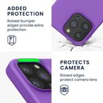 Husa Kwmobile pentru Apple iPhone 13 Pro, Silicon, Mov, 55880.221 fotografia produsului View 3 S