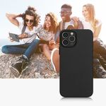 Husa Kwmobile pentru Apple iPhone 12/iPhone 12 Pro, Silicon, Negru, 58391.01 fotografia produsului View 11 S