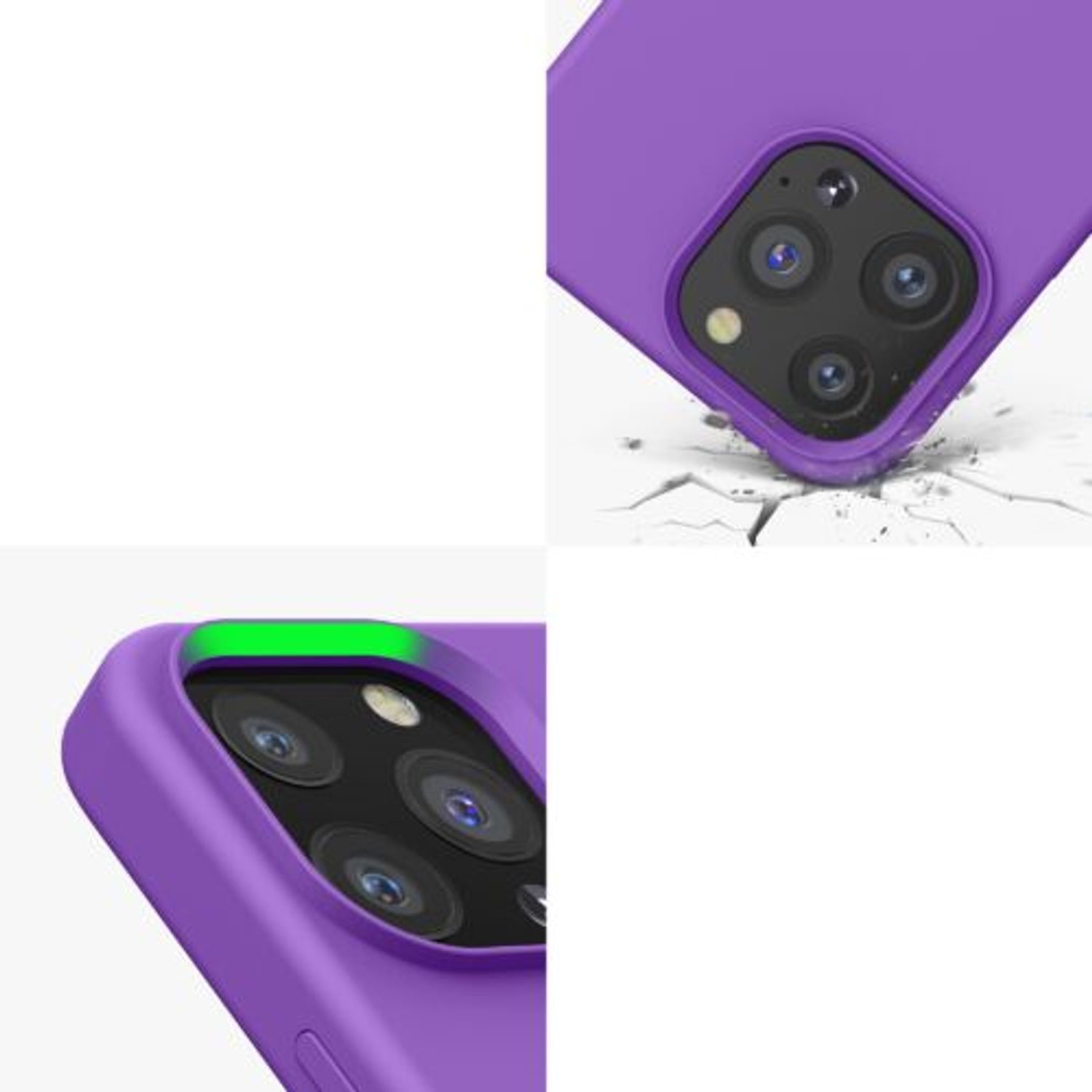 Husa Kwmobile pentru Apple iPhone 13 Pro, Silicon, Mov, 55880.221 fotografia produsului View 8 L