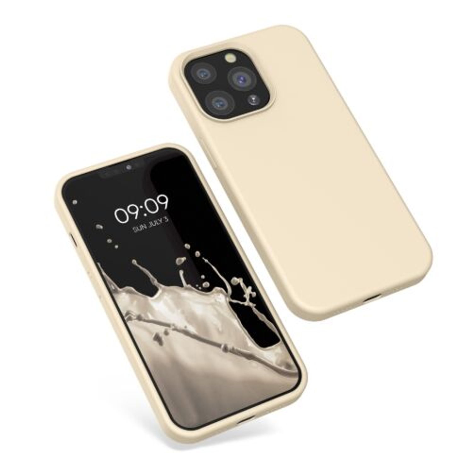 Husa Kwmobile pentru Apple iPhone 13 Pro, Silicon, Crem, 55880.210 fotografia produsului