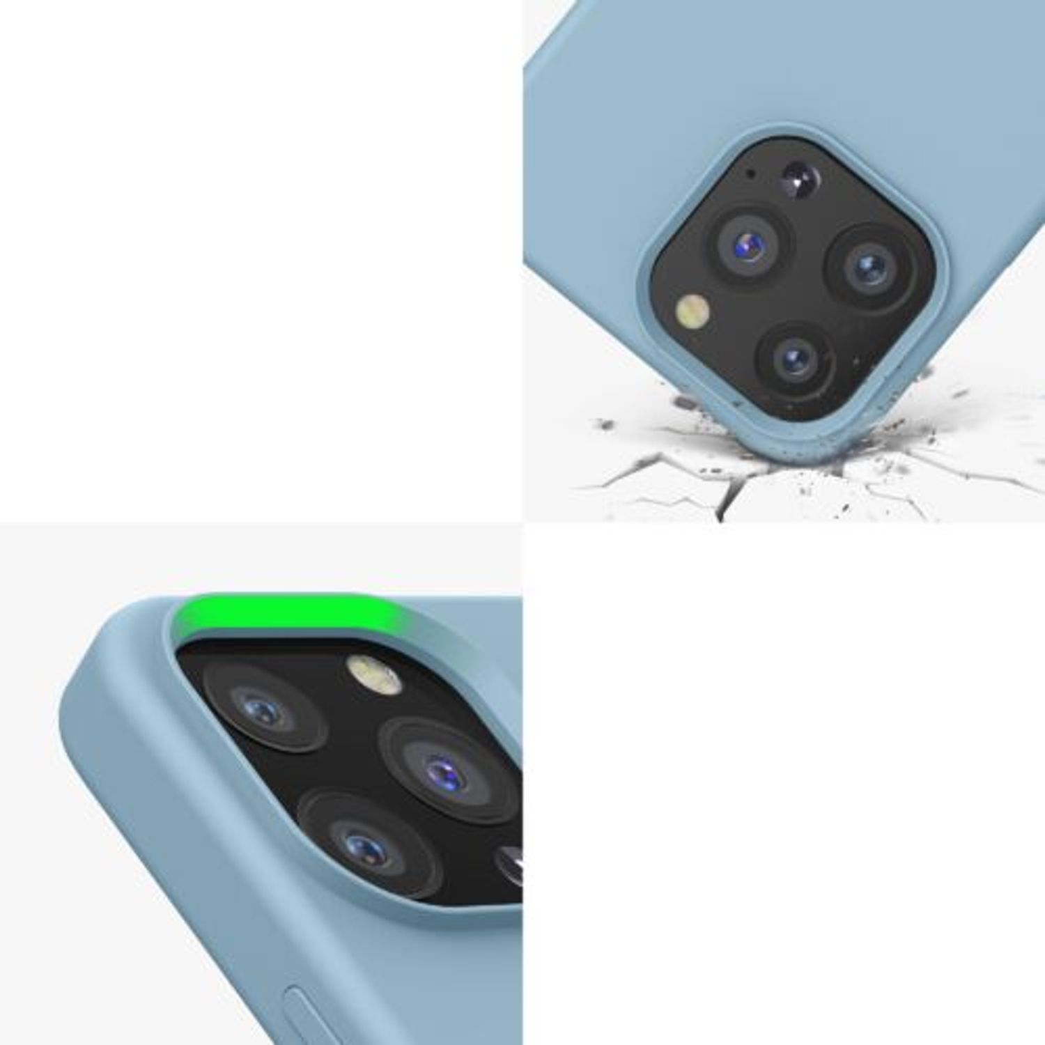 Husa Kwmobile pentru Apple iPhone 13 Pro, Silicon, Verde, 55880.206 fotografia produsului View 8 L