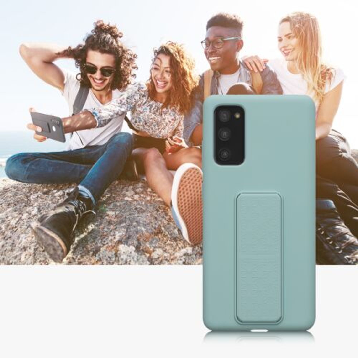 Husa Kwmobile pentru Samsung Galaxy S20 FE, Silicon, Verde, 58426.71 fotografia produsului View 10 L