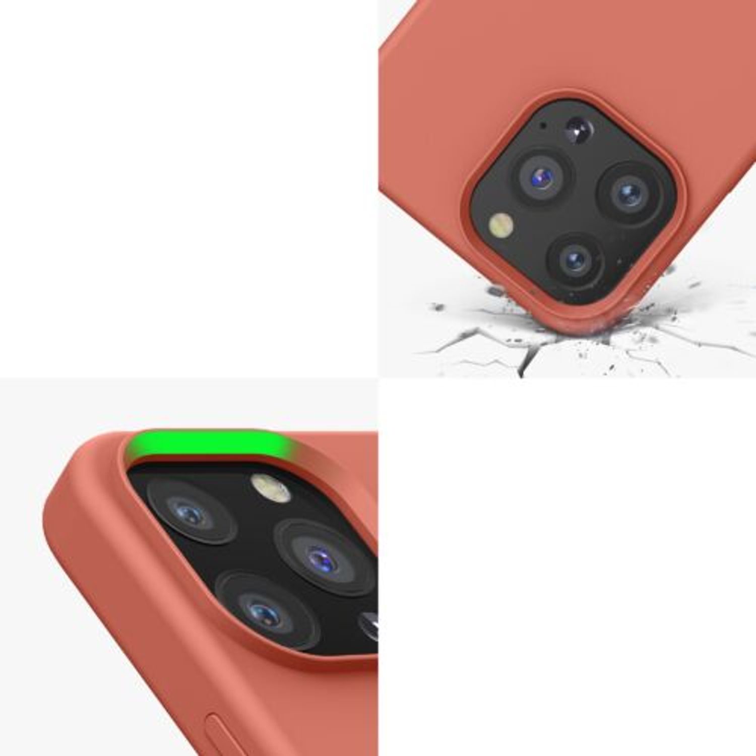 Husa Kwmobile pentru Apple iPhone 13 Pro, Silicon, Coral, 55880.215 fotografia produsului View 8 L
