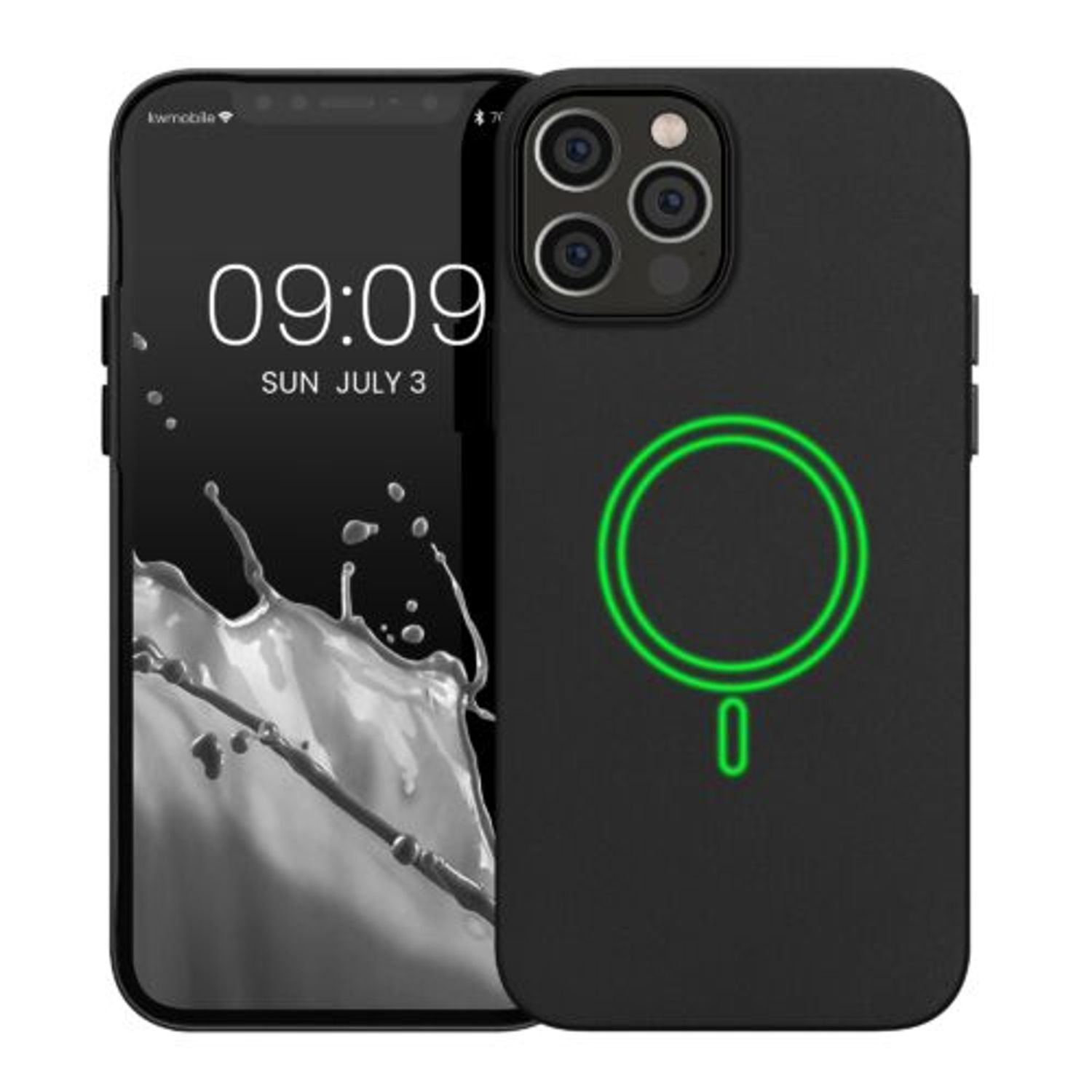 Husa Kwmobile pentru Apple iPhone 12/iPhone 12 Pro, Silicon, Negru, 58391.01 fotografia produsului