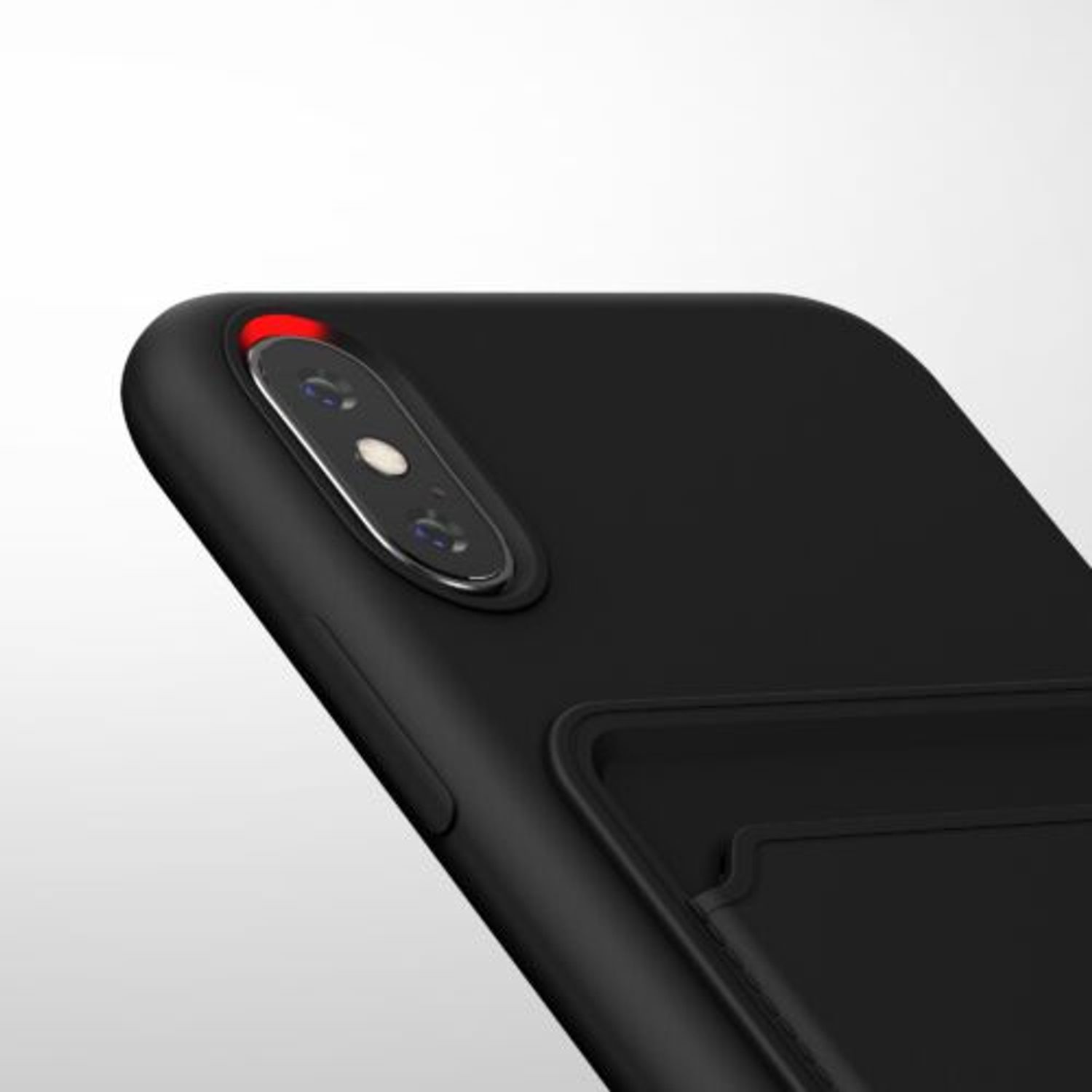Husa pentru iPhone X/iPhone XS, Silicon, Negru, 55120.01 fotografia produsului View 9 L