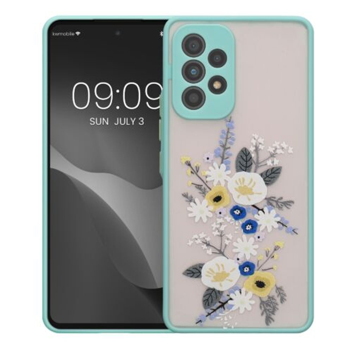 Husa Kwmobile pentru Samsung Galaxy A53 5G, Silicon, Multicolor, 58413.02 fotografia produsului