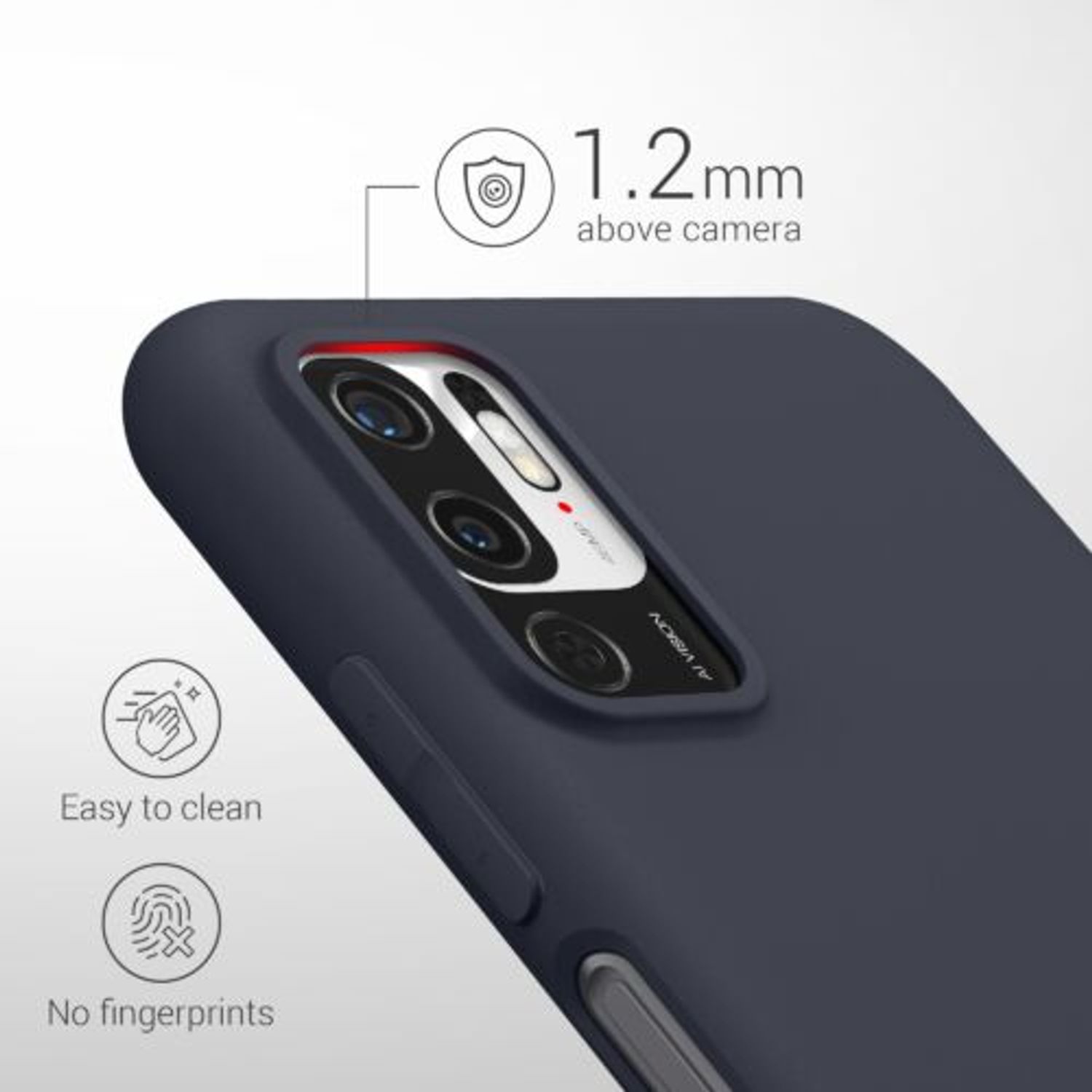 Husa Kwmobile pentru Xiaomi Redmi Note 10 5G, Silicon, Albastru, 54947.186 fotografia produsului View 3 L