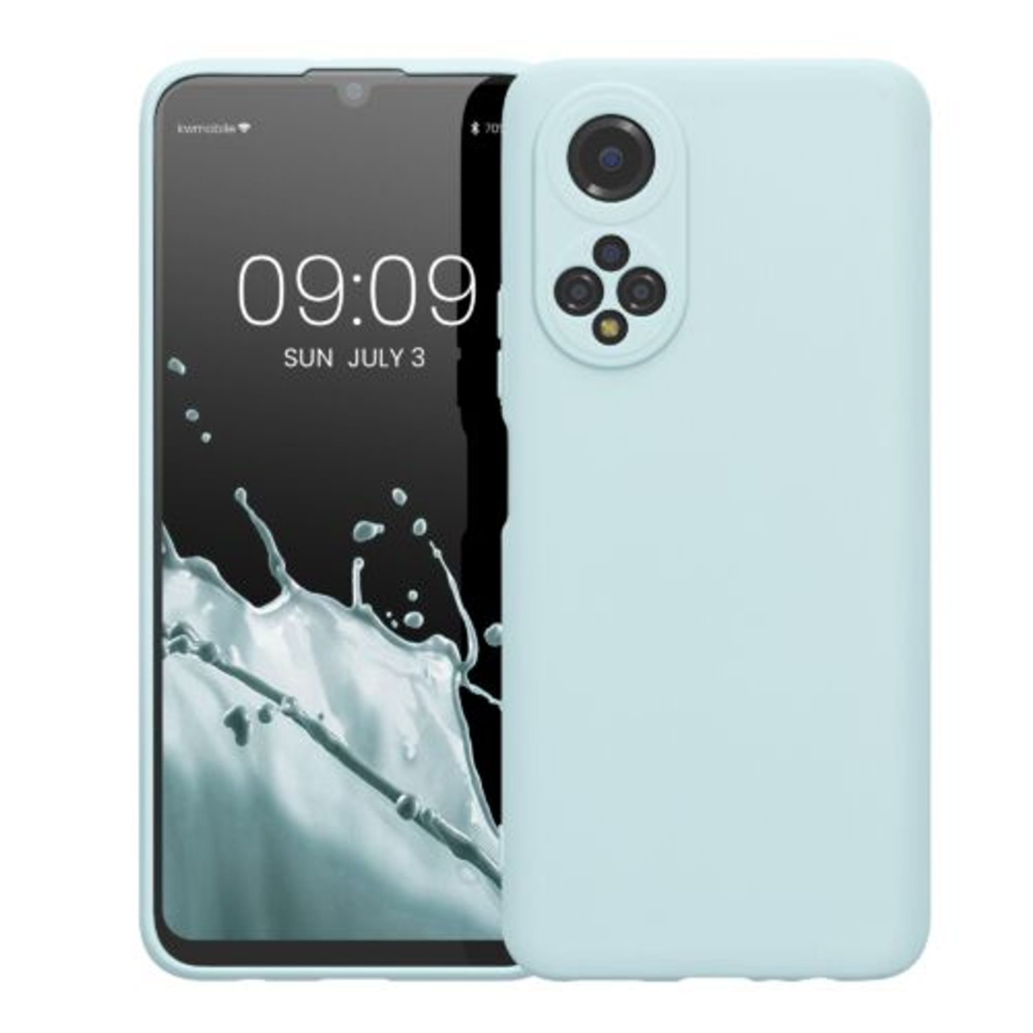 Husa Kwmobile pentru Honor X7, Silicon, Verde, 58420.200 fotografia produsului