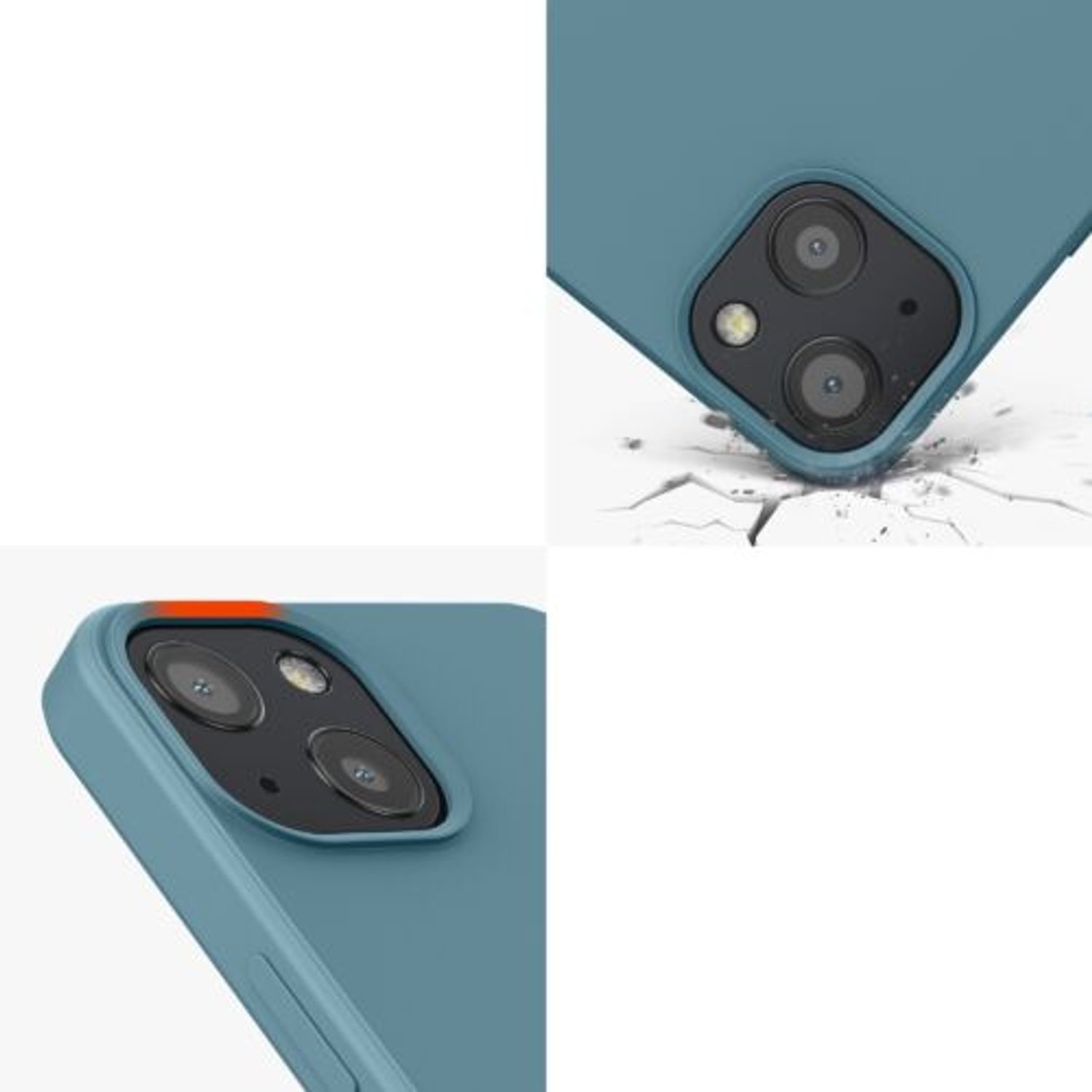 Husa Kwmobile pentru Apple iPhone 13, Silicon, Verde, 55948.207 fotografia produsului View 8 L