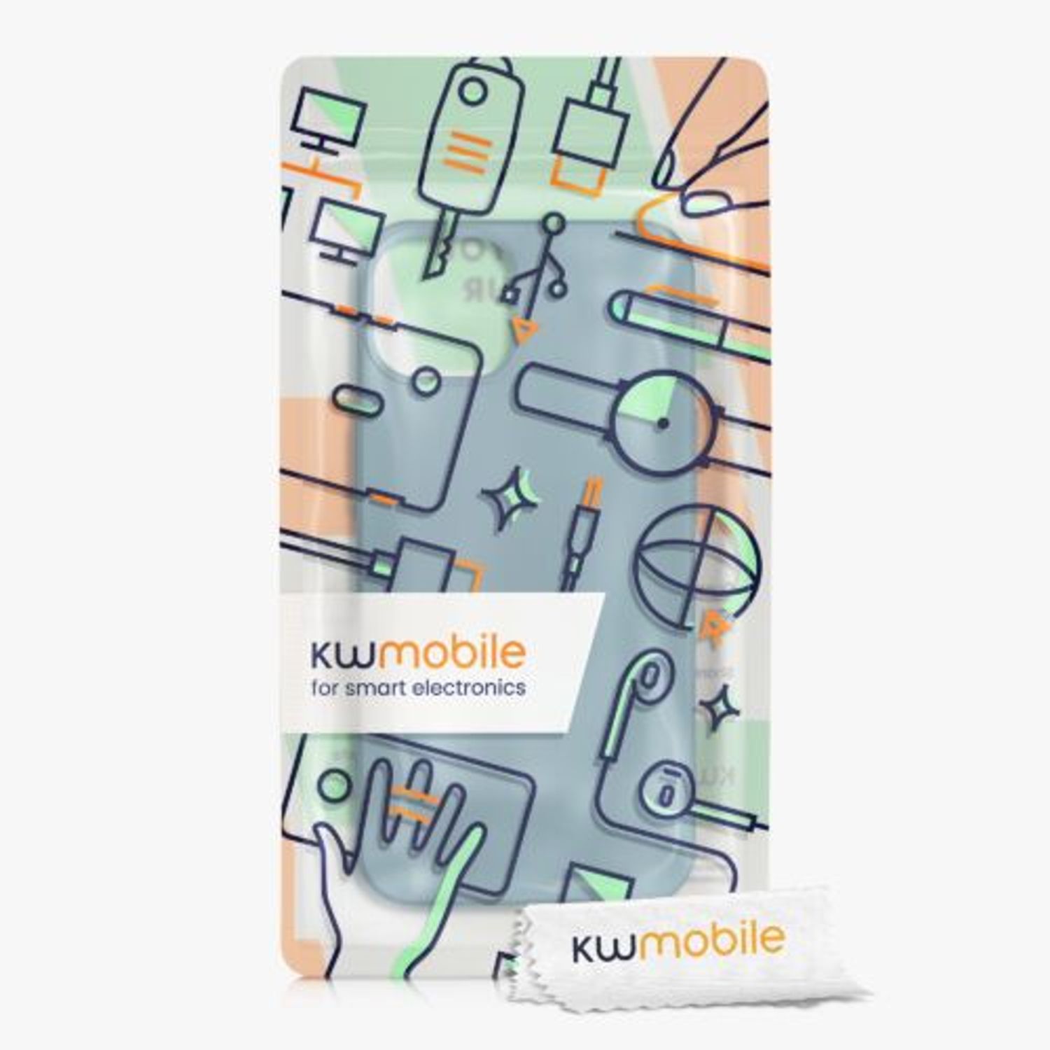Husa Kwmobile pentru Apple iPhone 13, Silicon, Verde, 55948.207 fotografia produsului View 7 L