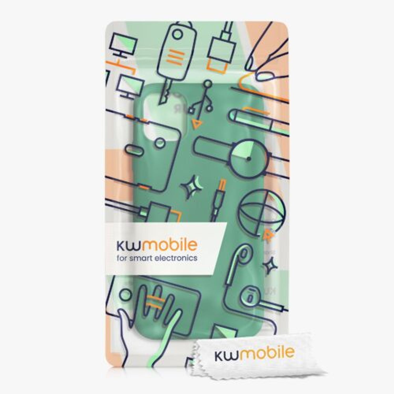 Husa Kwmobile pentru Apple iPhone 11, Silicon, Verde, 50791.142 fotografia produsului View 7 L