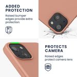Husa Kwmobile pentru Apple iPhone 13, Silicon, Crem, 55948.199 fotografia produsului View 7 S