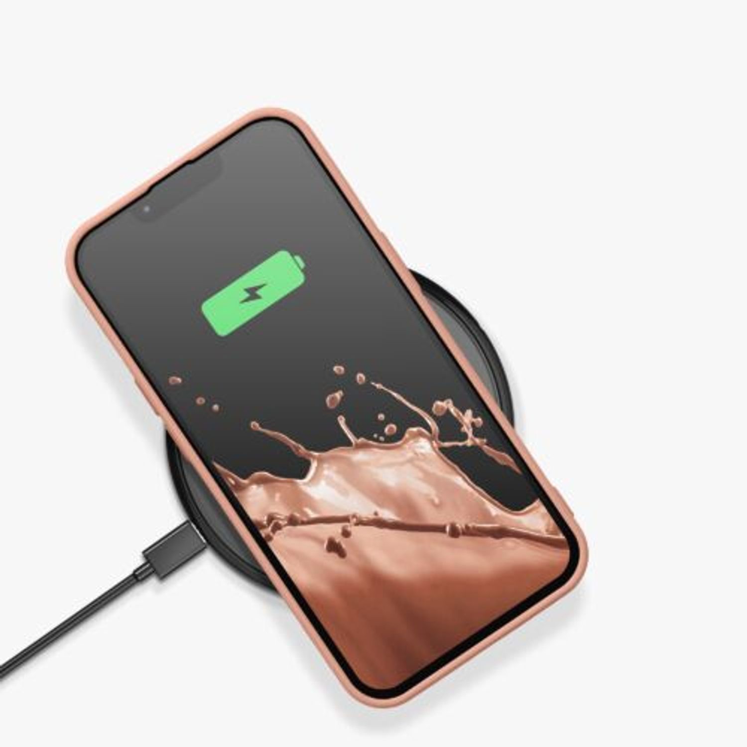 Husa Kwmobile pentru Apple iPhone 13, Silicon, Crem, 55948.199 fotografia produsului View 5 L