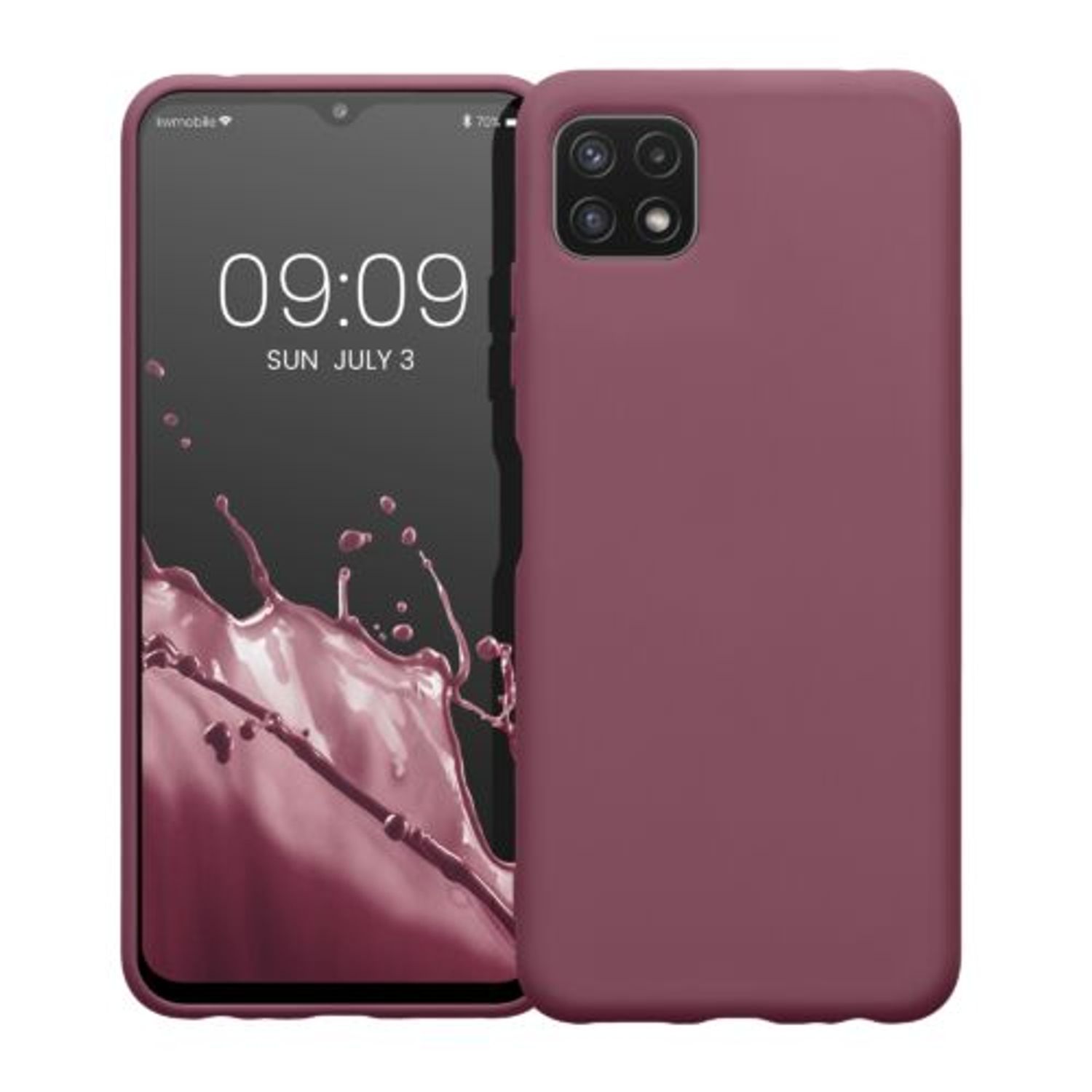 Husa Kwmobile pentru Samsung Galaxy A22 5G, Silicon, Violet, 58471.167 fotografia produsului