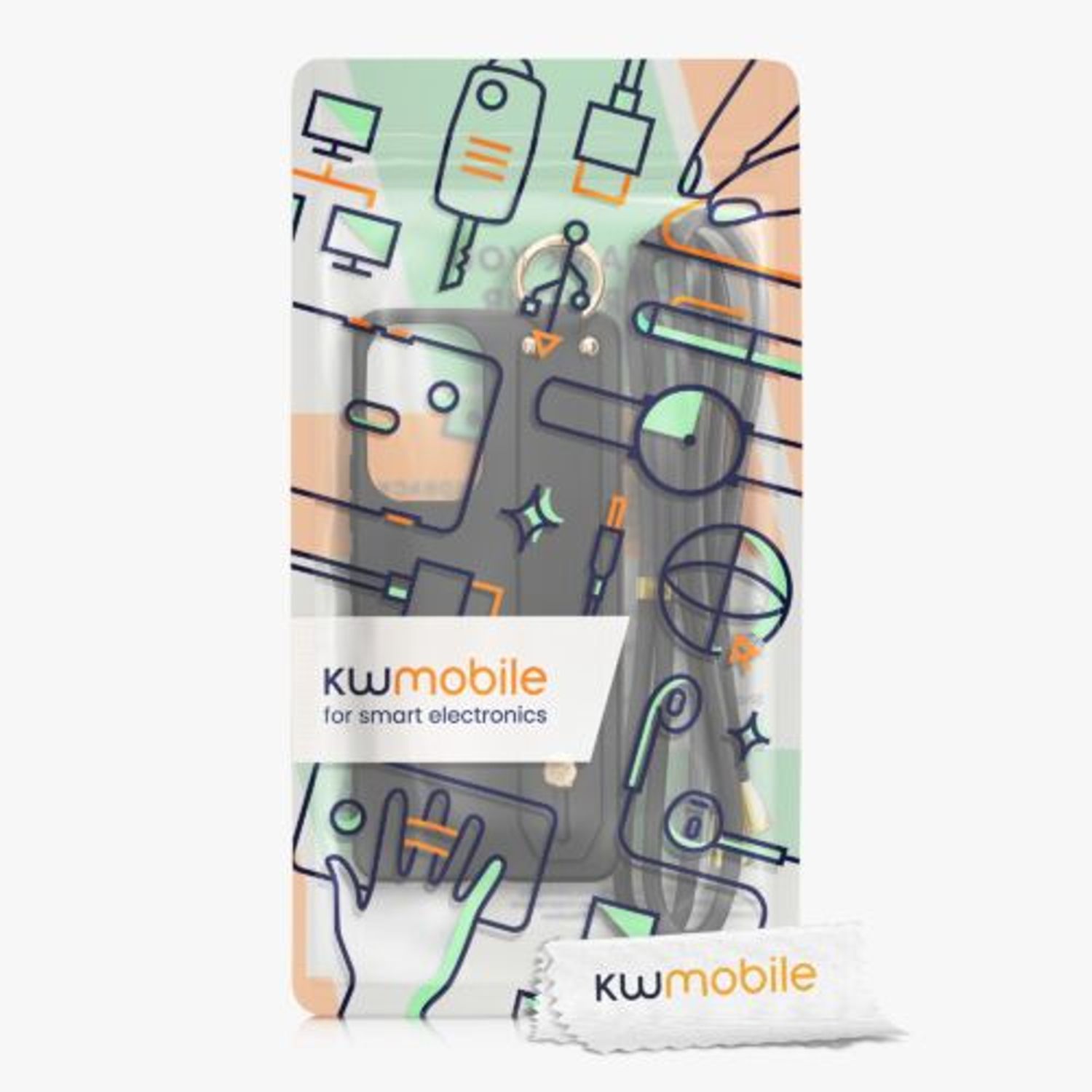 Husa Kwmobile pentru Samsung Galaxy A53 5G, Silicon, Negru, 58497.01 fotografia produsului View 7 L