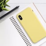 Husa pentru iPhone X/iPhone XS, Silicon, Galben, 49982.216 fotografia produsului View 16 S