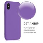 Husa pentru iPhone X/iPhone XS, Silicon, Mov, 49982.221 fotografia produsului View 5 S