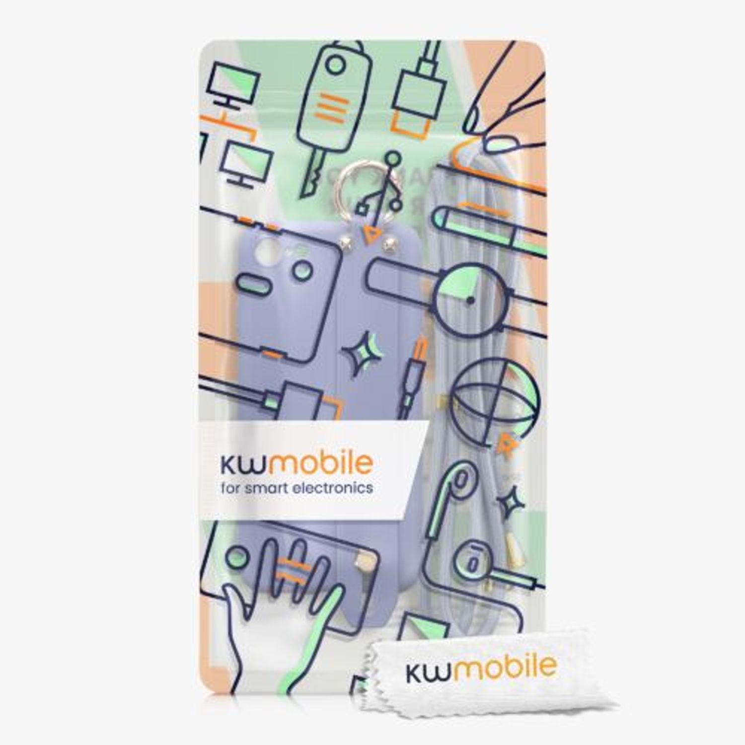 Husa Kwmobile pentru Apple iPhone 8/iPhone 7/iPhone SE 2, Silicon, Albastru, 55105.130 fotografia produsului View 7 L