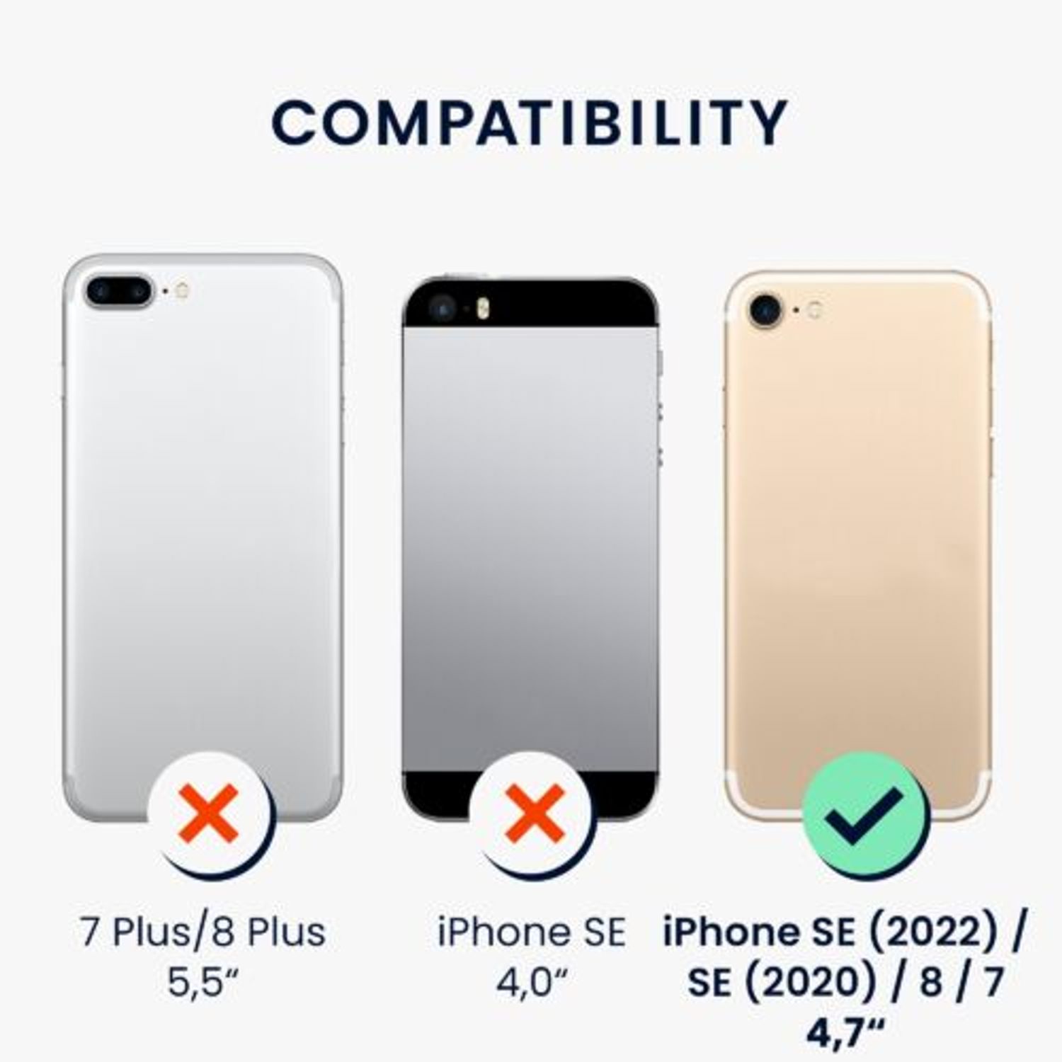 Husa Kwmobile pentru Apple iPhone 8/iPhone 7/iPhone SE 2, Silicon, Violet, 49920.187 fotografia produsului View 5 L