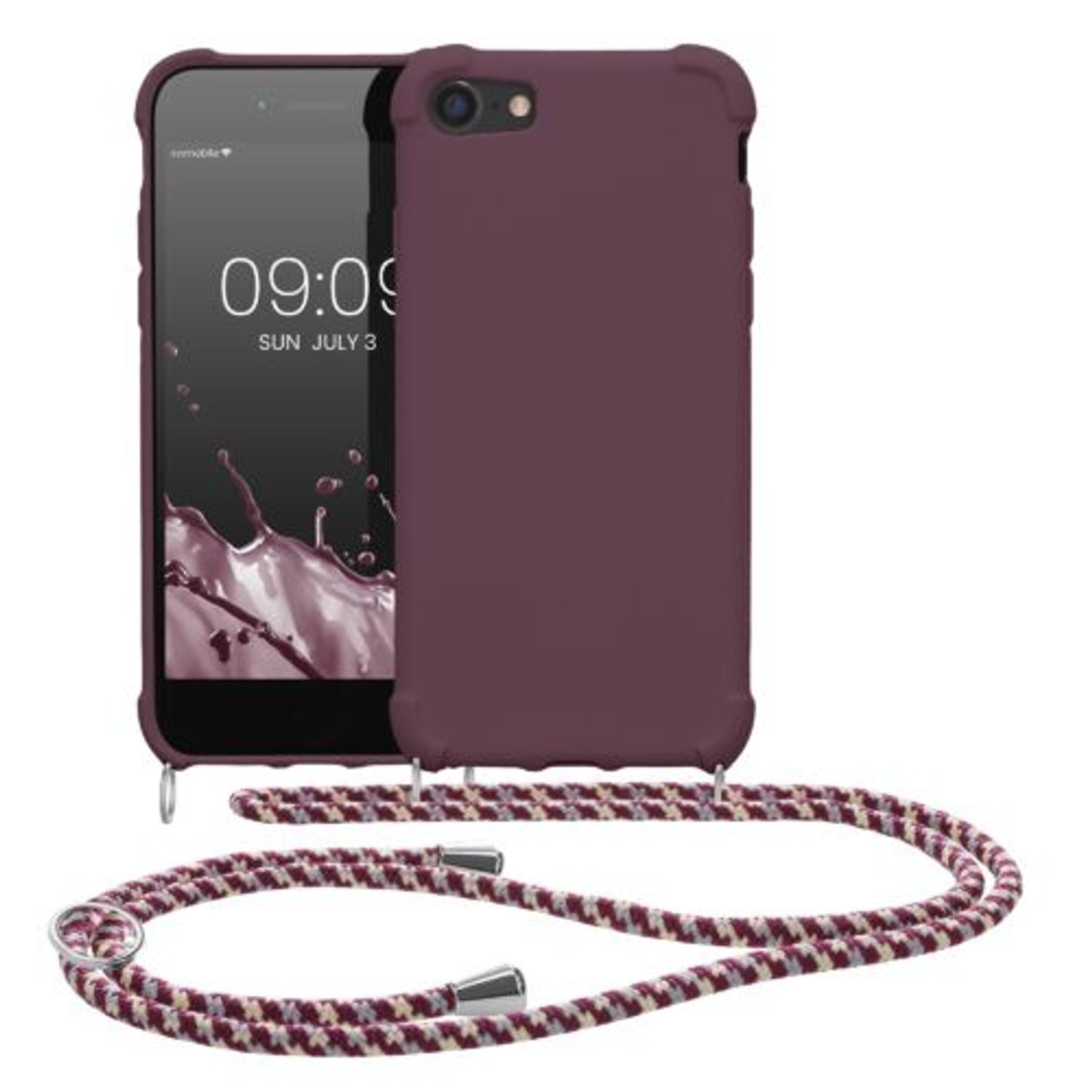 Husa Kwmobile pentru Apple iPhone 8/iPhone 7/iPhone SE 2, Silicon, Violet, 49920.187 fotografia produsului
