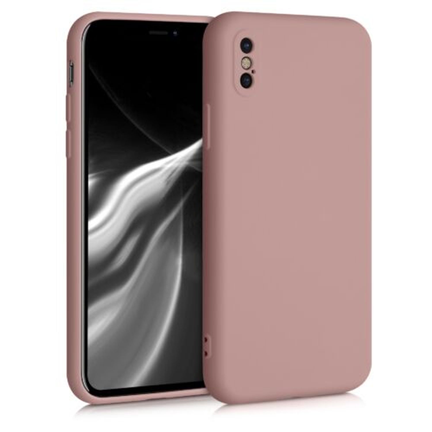 Husa pentru iPhone X/iPhone XS, Silicon, Roz, 49982.193 fotografia produsului