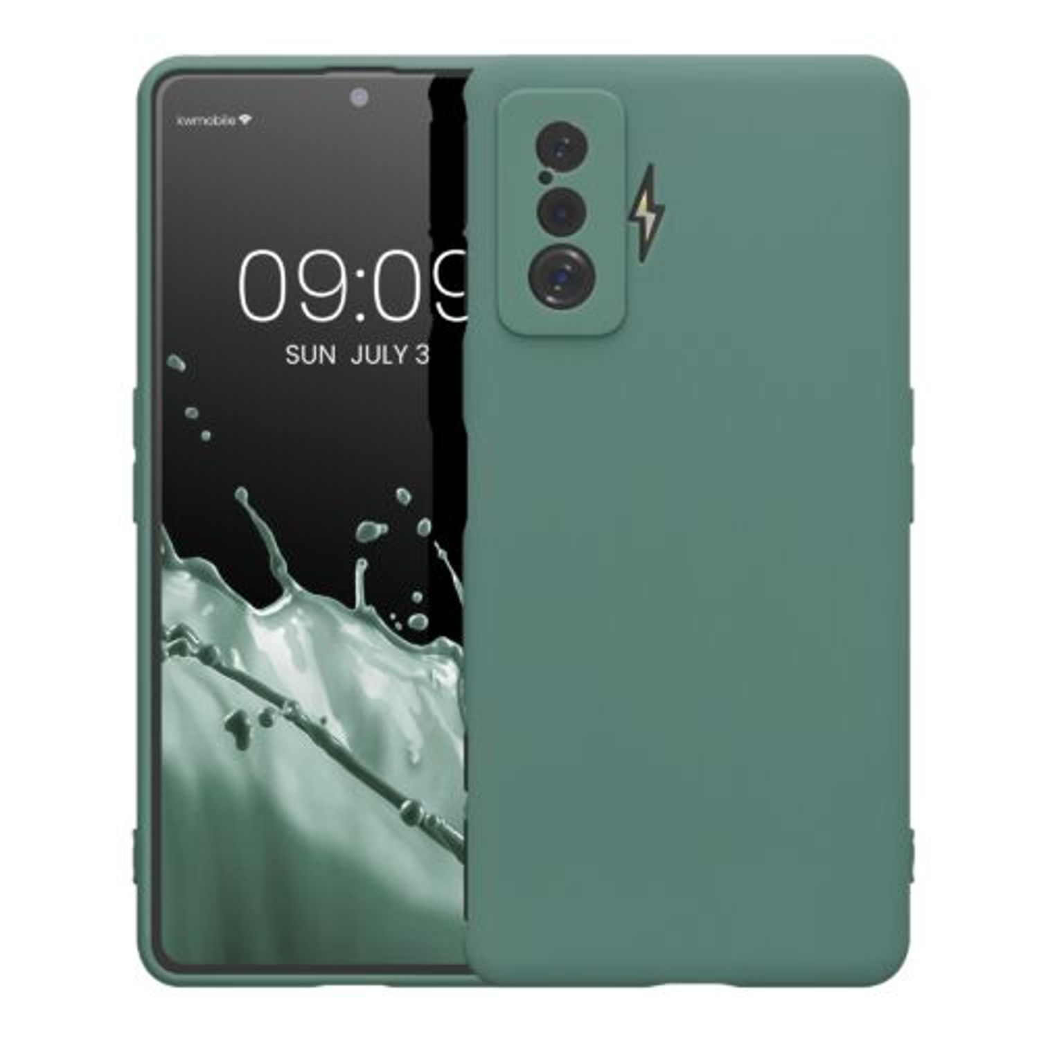 Husa Kwmobile pentru Xiaomi Poco F4 GT, Silicon, Verde, 58528.166 fotografia produsului