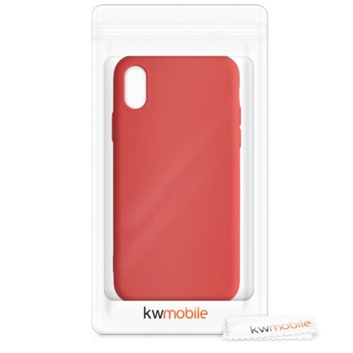 Husa pentru iPhone X/iPhone XS, Silicon, Rosu, 49982.218 fotografia produsului View 7 L
