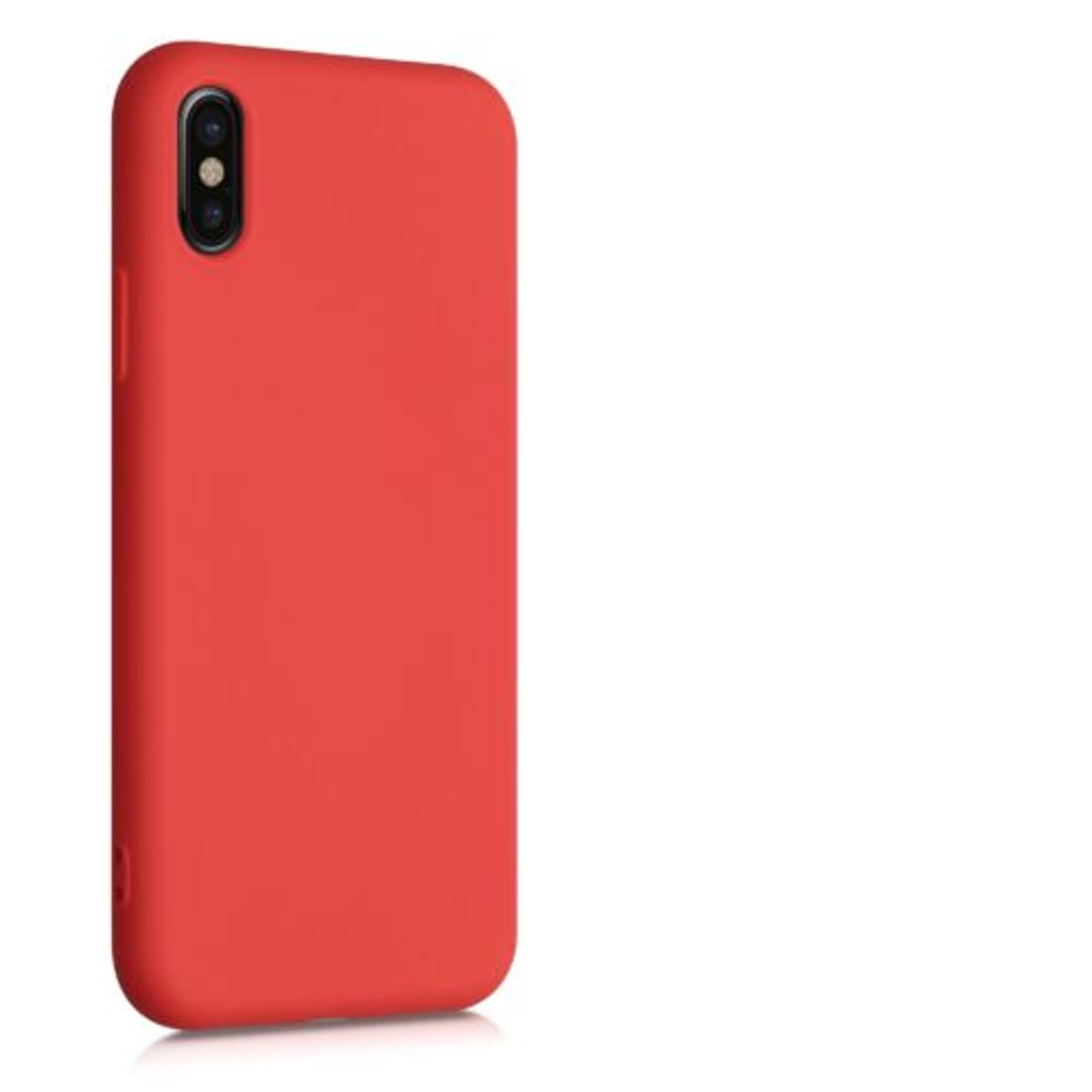 Husa pentru iPhone X/iPhone XS, Silicon, Rosu, 49982.218 fotografia produsului View 9 L