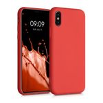 Husa pentru iPhone X/iPhone XS, Silicon, Rosu, 49982.218 fotografia produsului