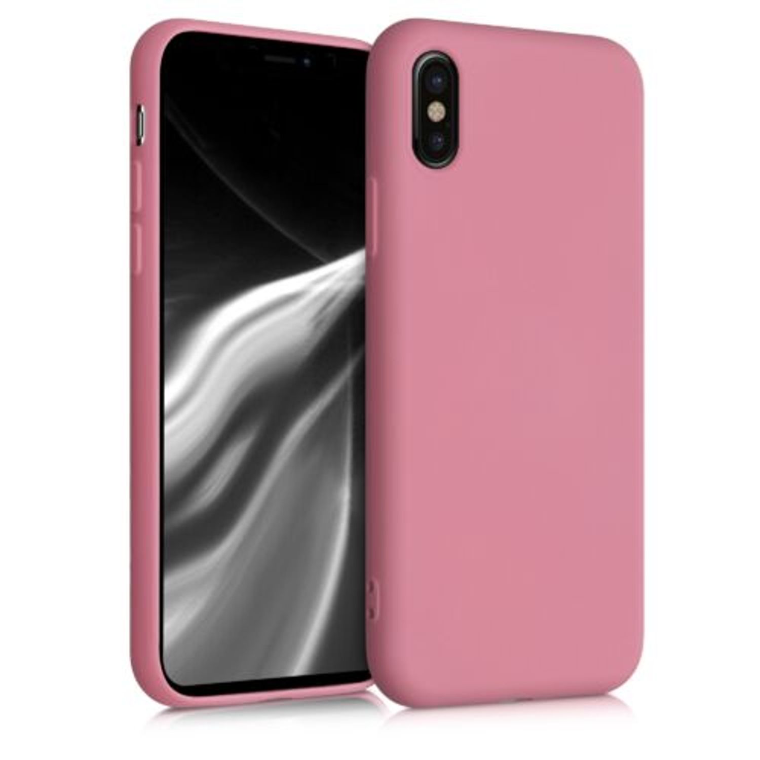Husa pentru Apple iPhone X/iPhone XS, Silicon, Roz, 49982.212 fotografia produsului View 9 L